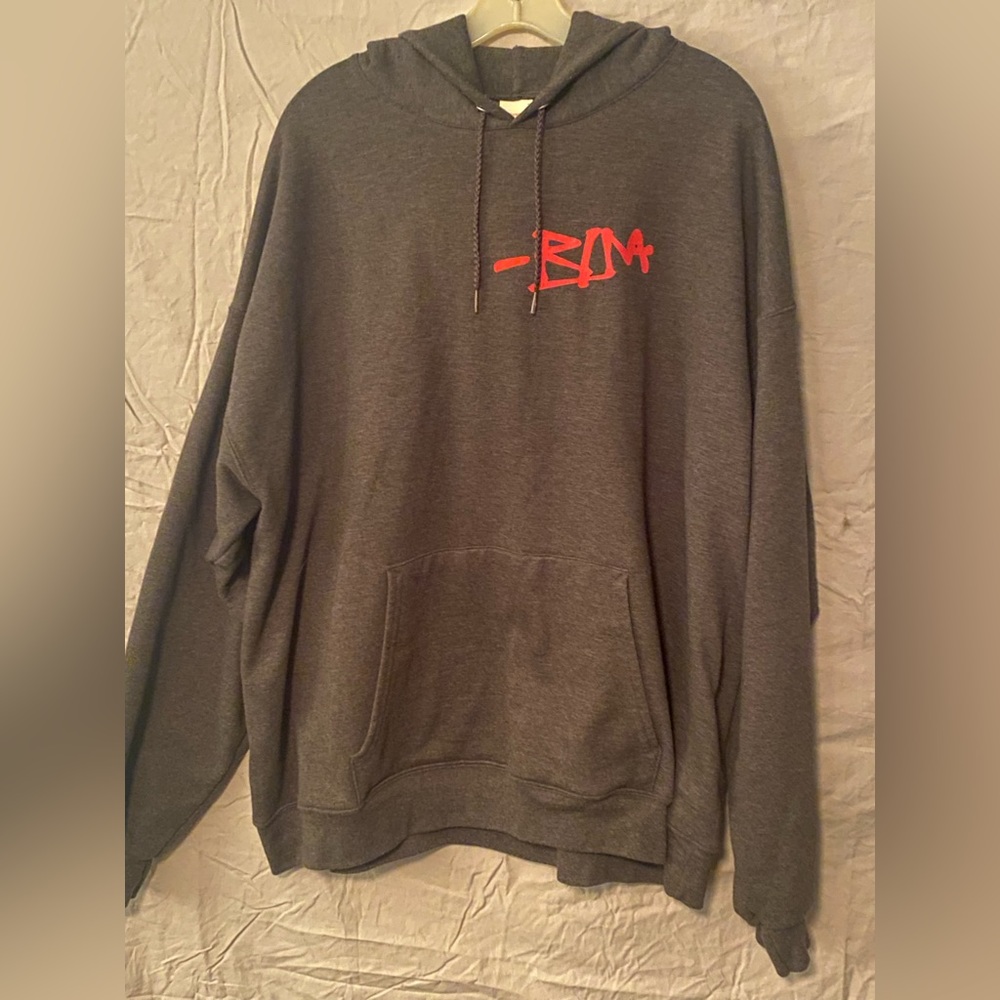 Rina Sawayama Hanes EcoSmart Grey Hoodie; 2XL